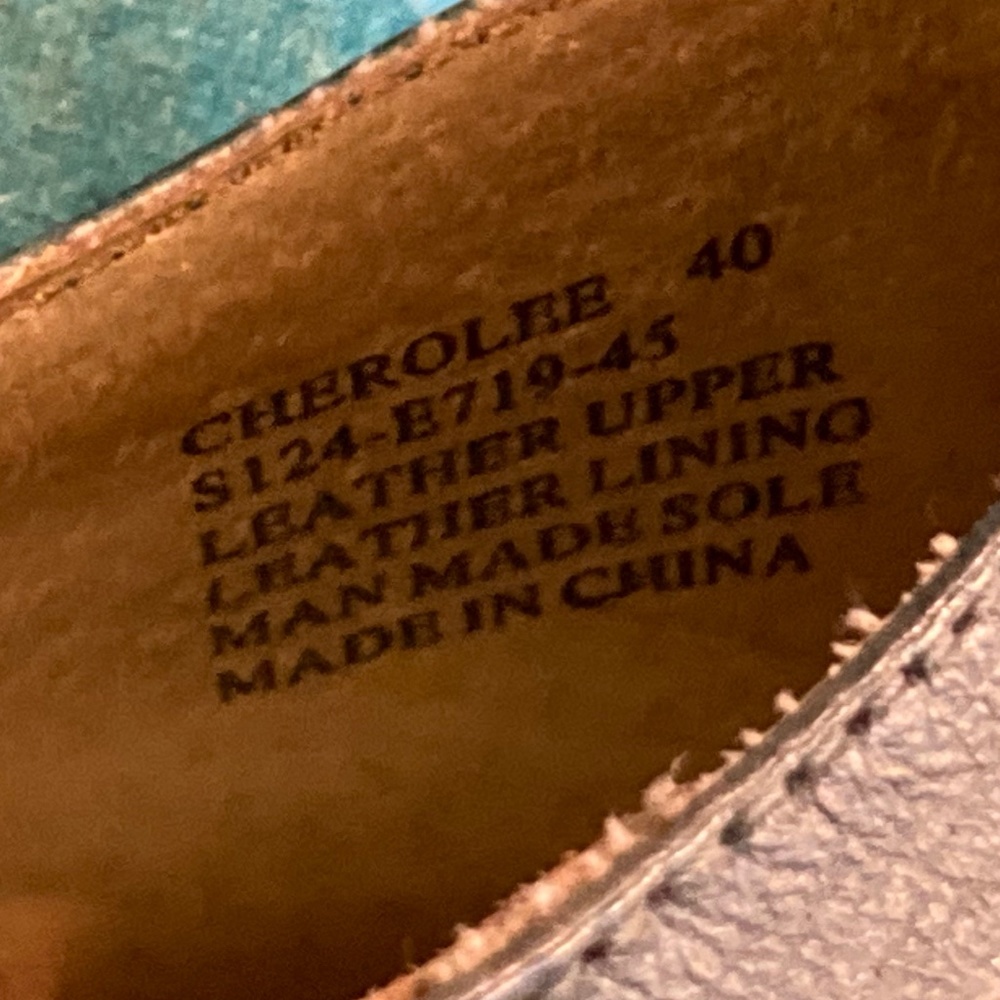 Miz Mooz Cherolee Mary Jane Pump Turquoise Size 40 (fits as 39) - Picture 6 of 7